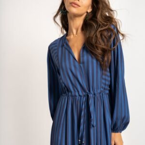 Joan Dress - Blue Stripe