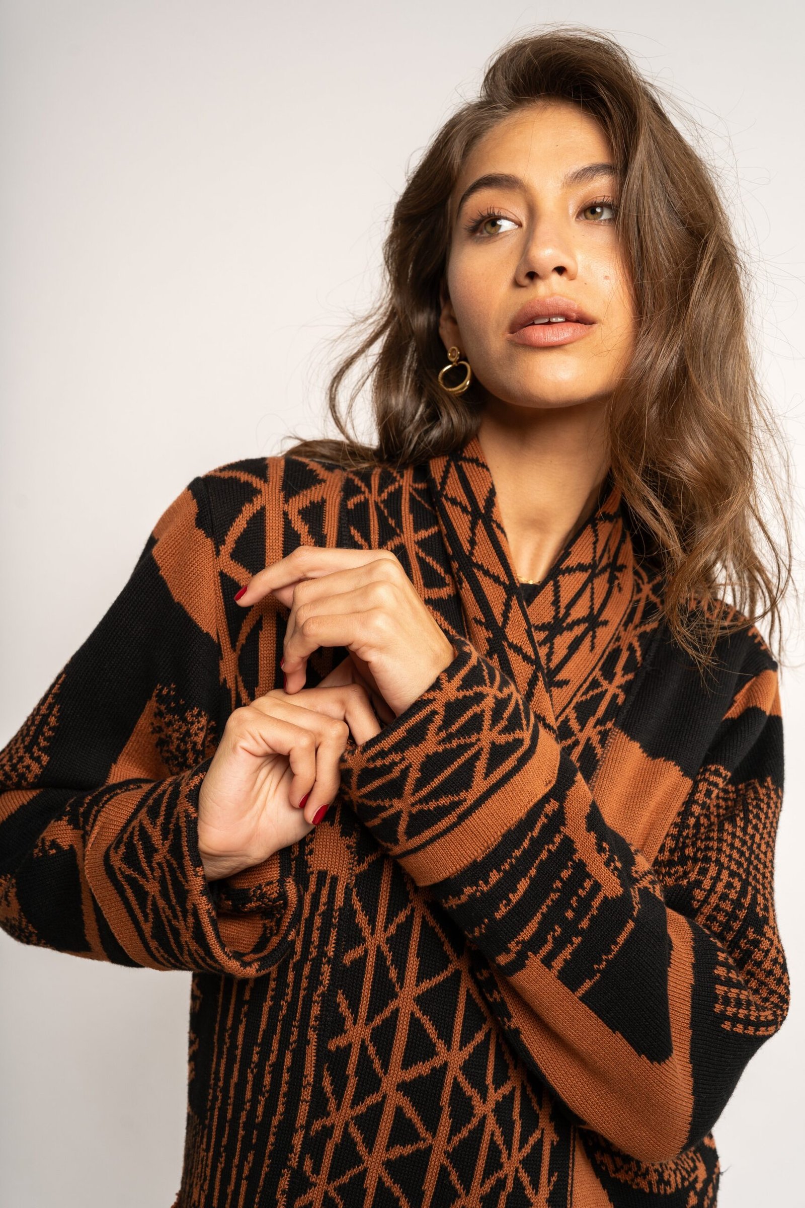Anni Cardi - Black & Tan