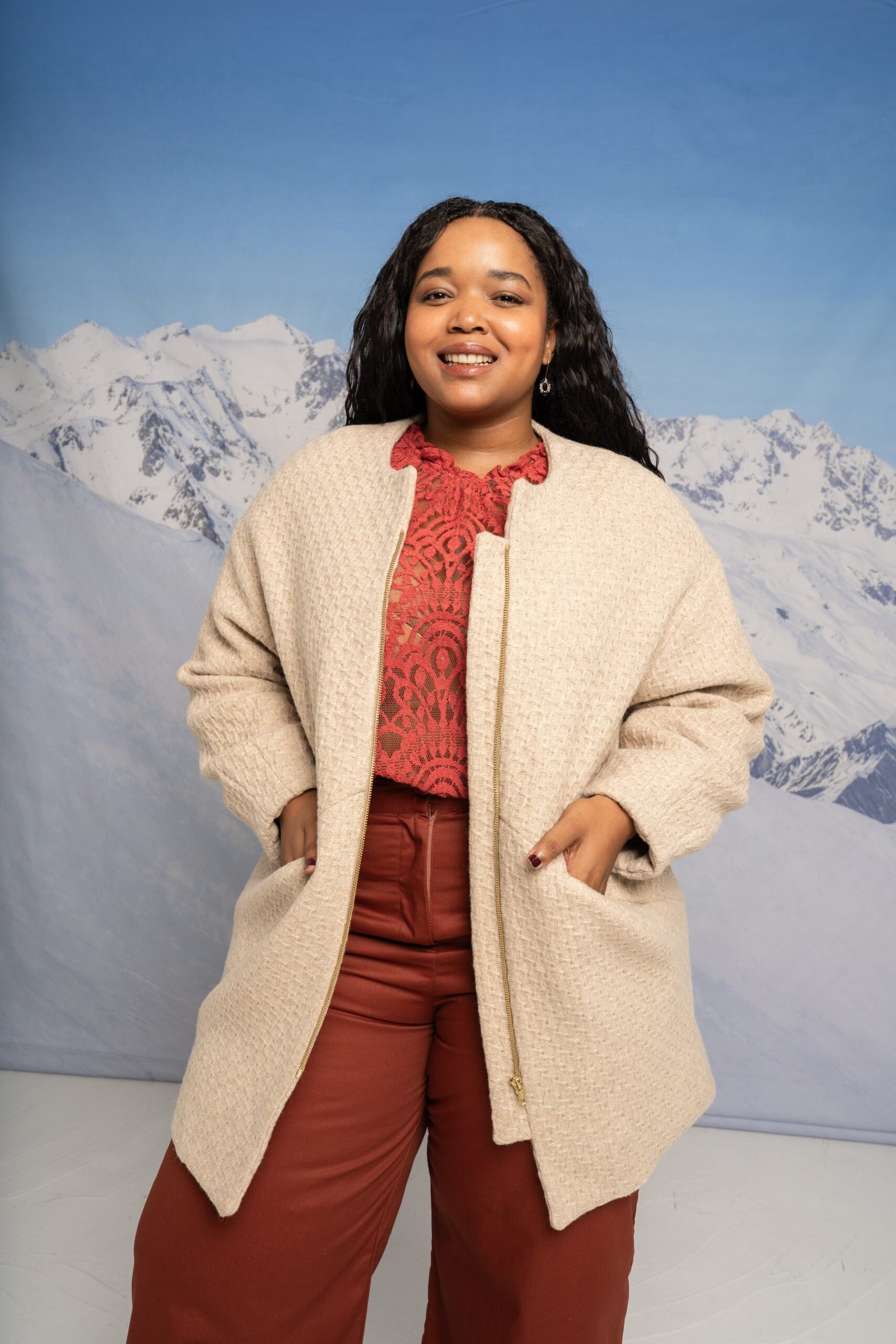 Alex Coat - Oatmeal Pure Wool - Image 7