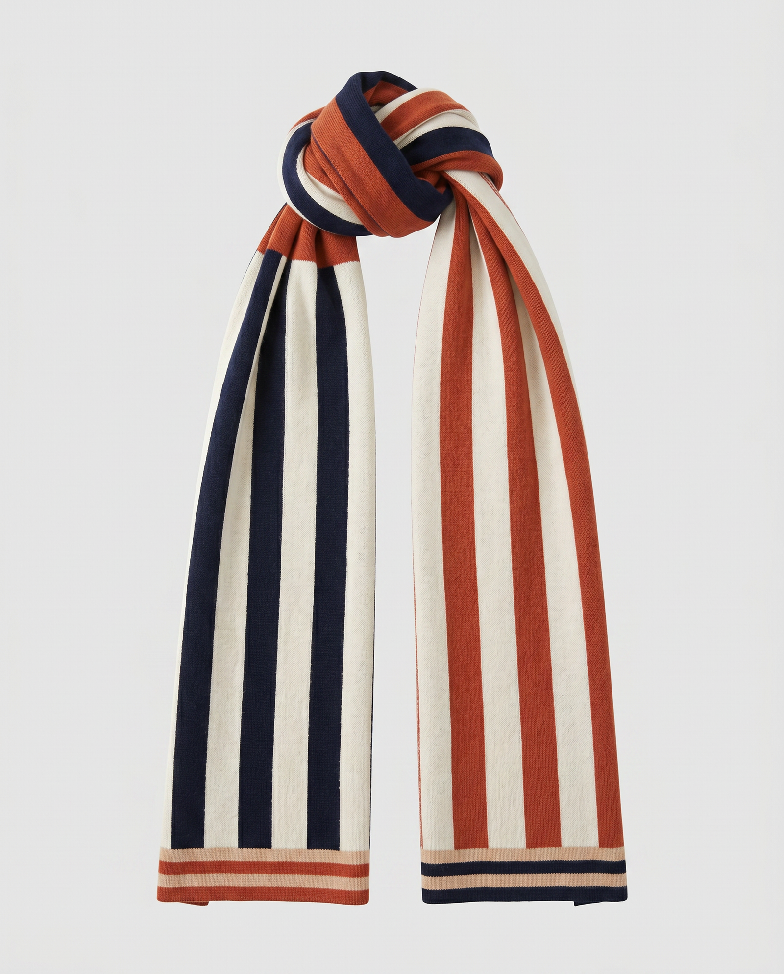 Stripey Scarf - Clay - Image 2