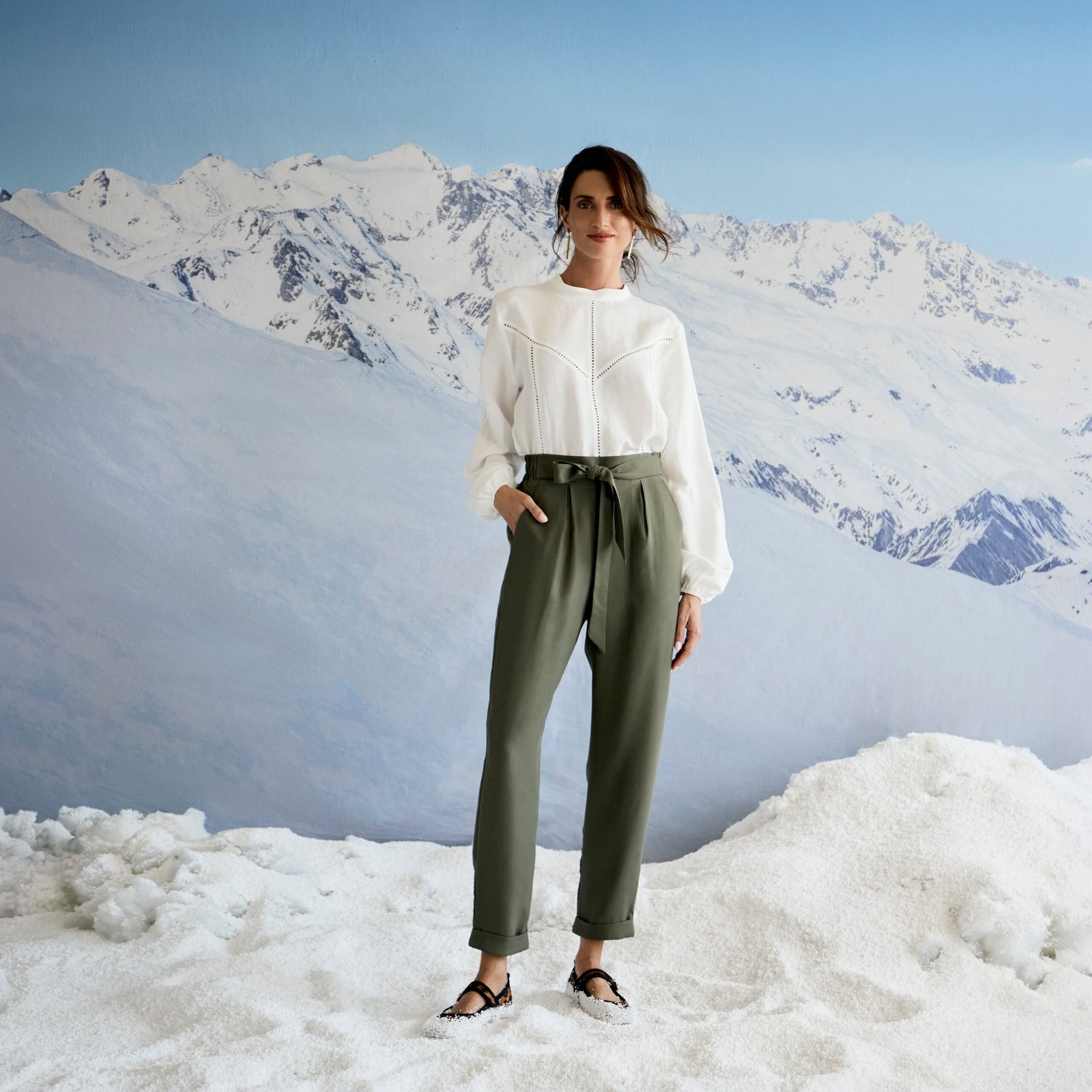 Inset Blouse - White - Image 2