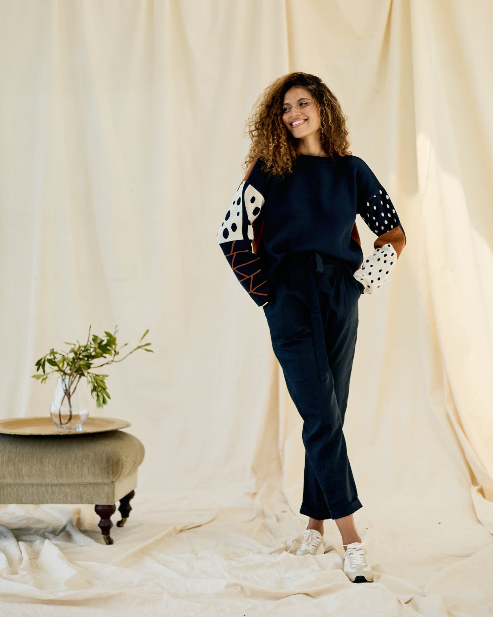Reversible Jumper- Navy and Toffee - Image 2