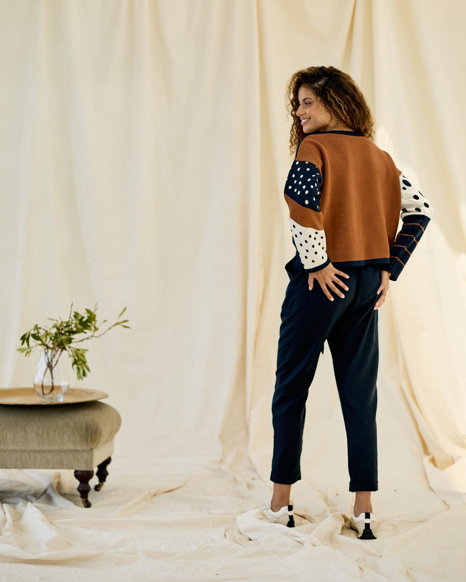 Reversible Jumper- Navy and Toffee - Image 3