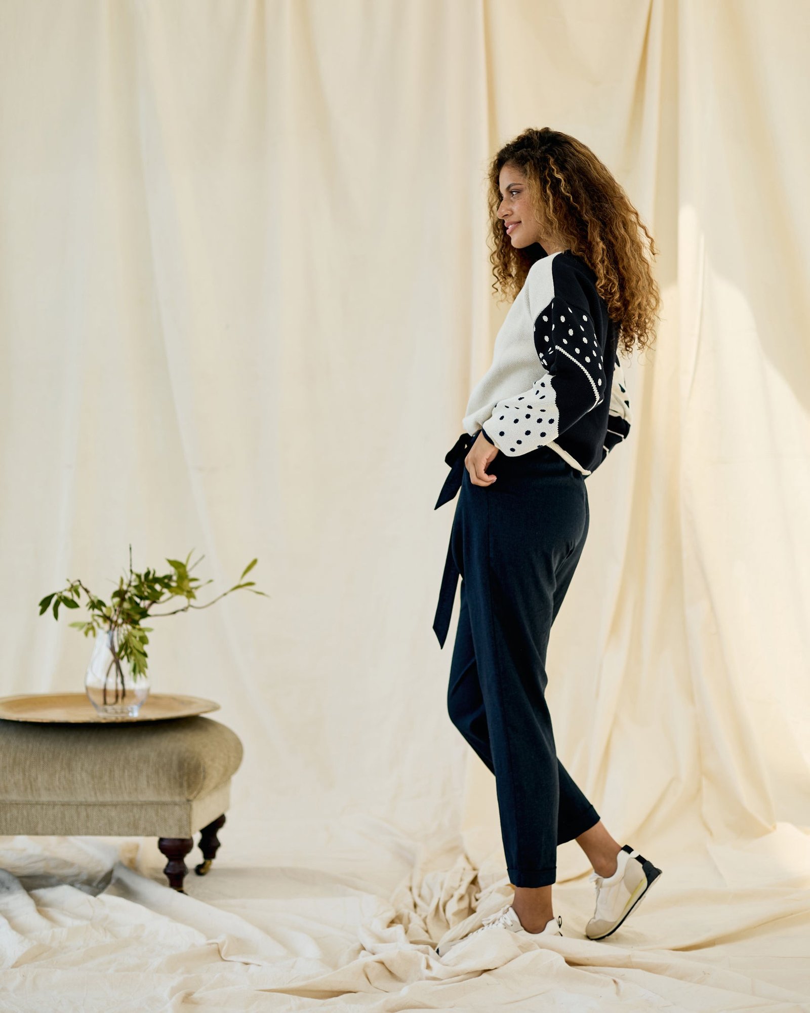 Reversible Jumper - Ecru and Black - Image 4